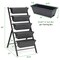 Costway Set of 2 4 FT Vertical Raised Garden Bed 5-Tier Planter Box for Patio Balcony
